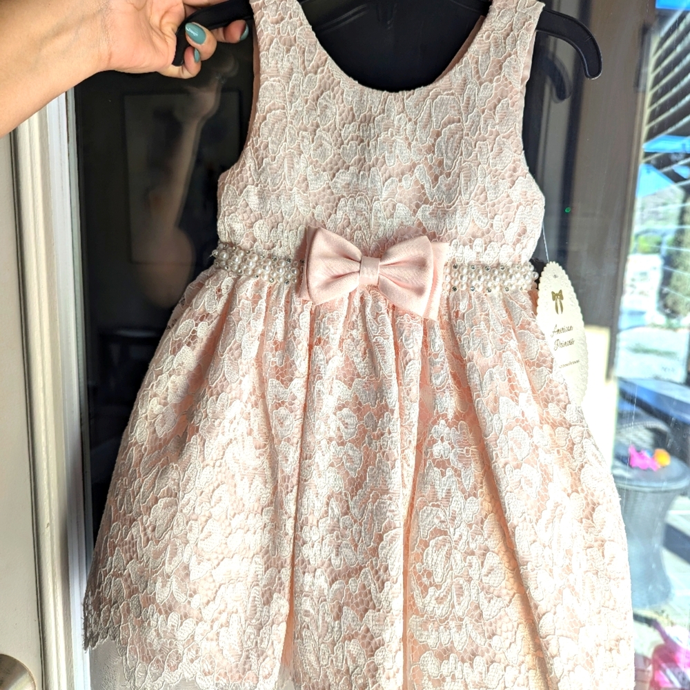 Size 2T girls formal light pink dress